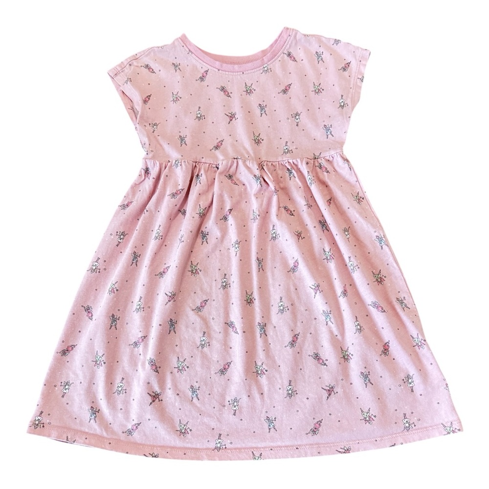 Old Navy Girls 4t Pink Fairy Princess Ballerina Dolman-Sleeve Fit & Flare Dress